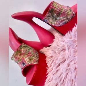 Cape Robbin Tansie 6 Inches Hour Glass Platform Blingy High Heels